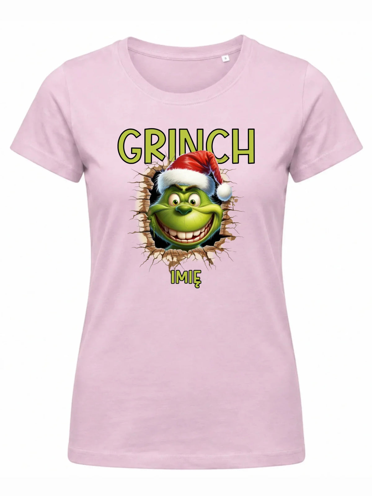 Koszulka damska świąteczna - Grinch - personalizowana BN112
