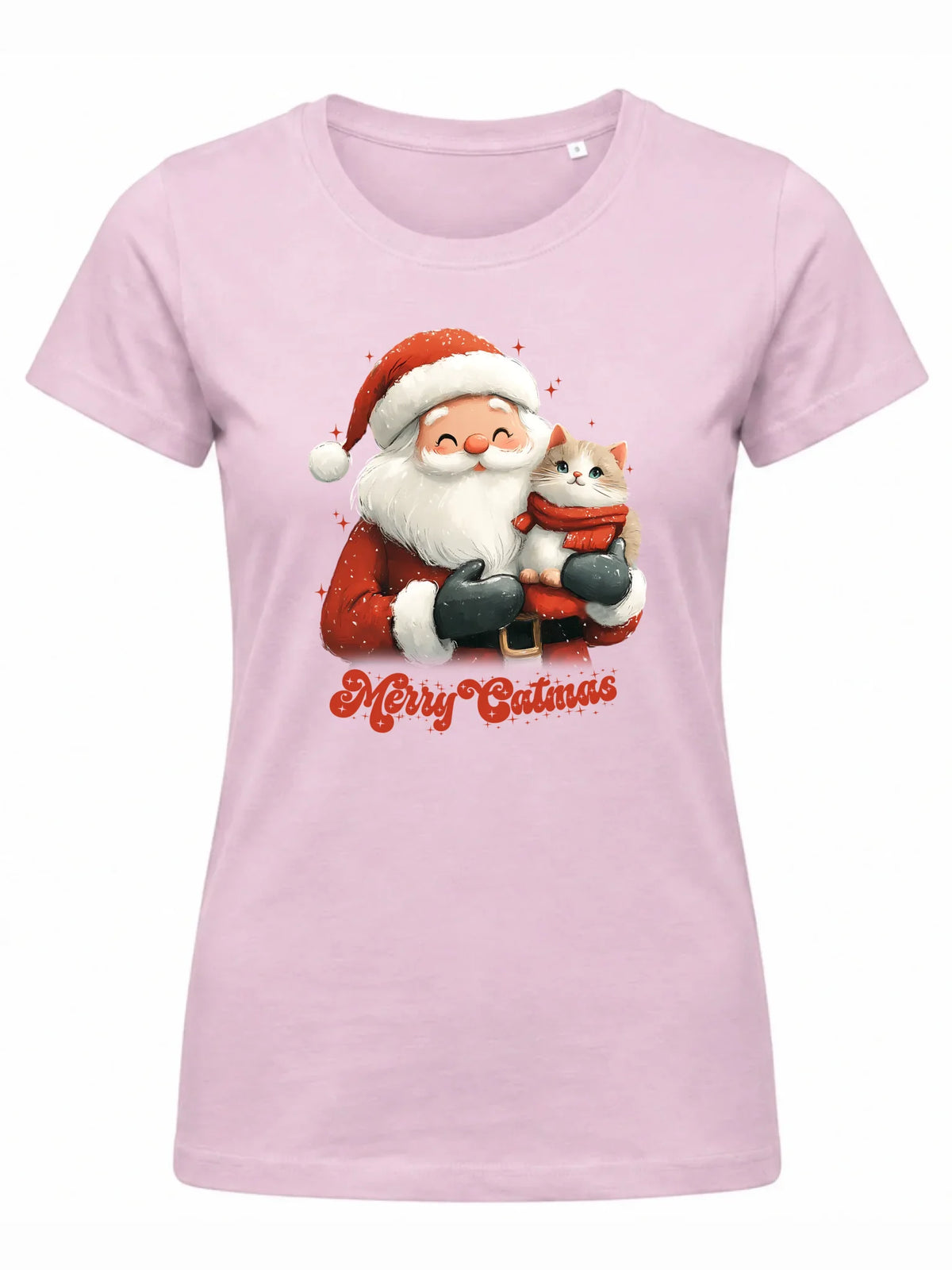 Koszulka damska świąteczna - prezent dla kociary - Merry Catmas BN38