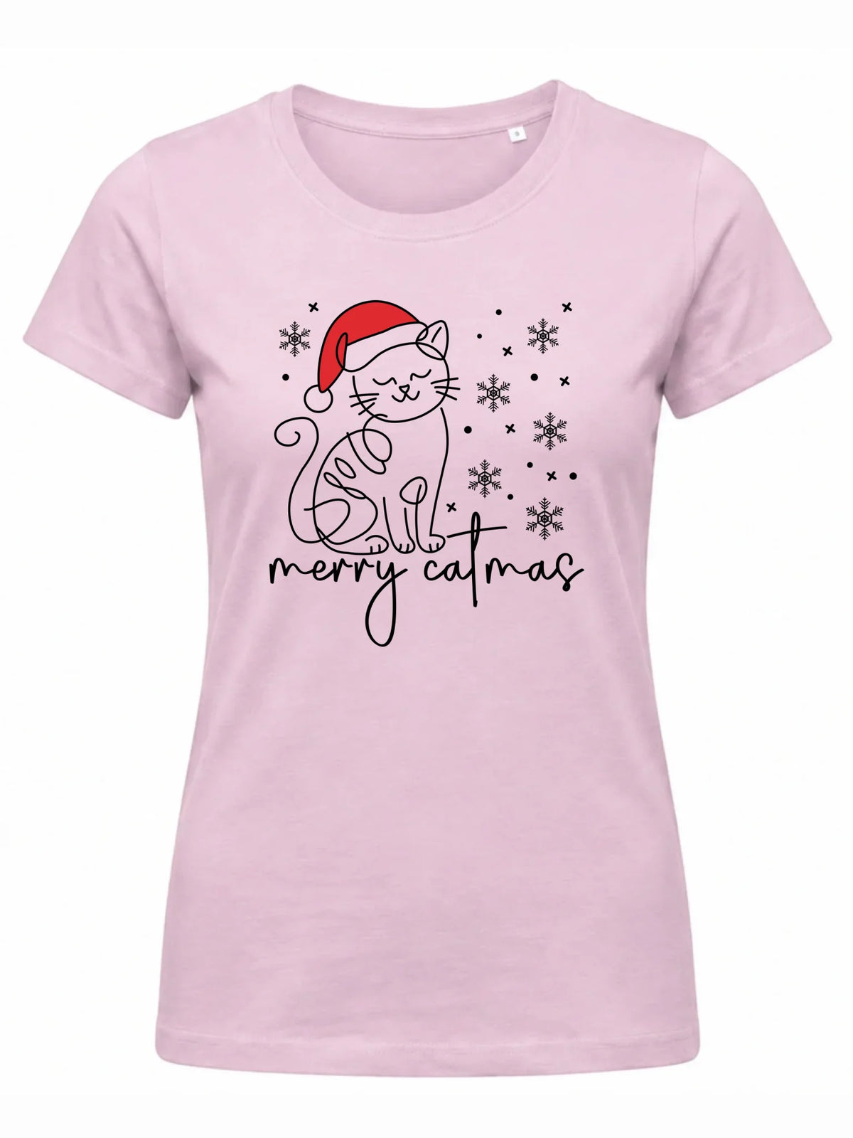 Koszulka damska świąteczna - prezent dla kociary - Merry catmas BN151