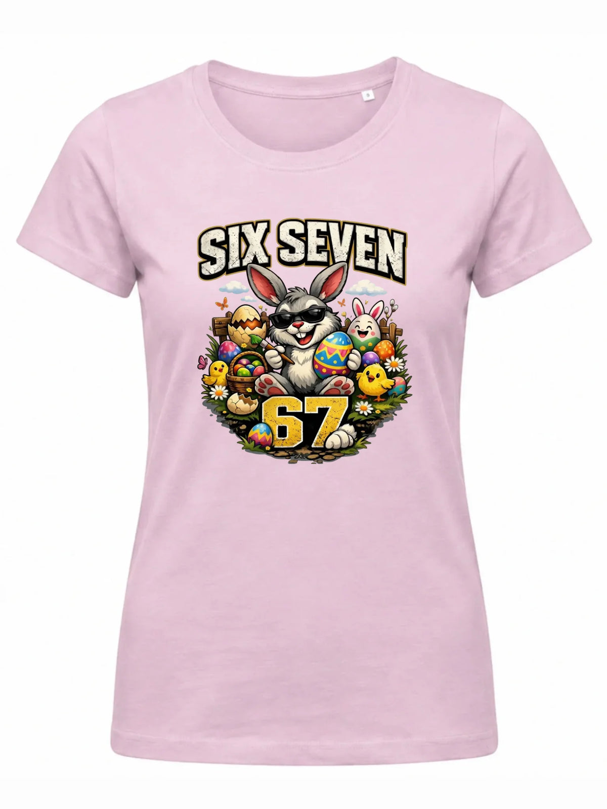 Koszulka damska wielkanocna - Zając Six Seven 67 WN10