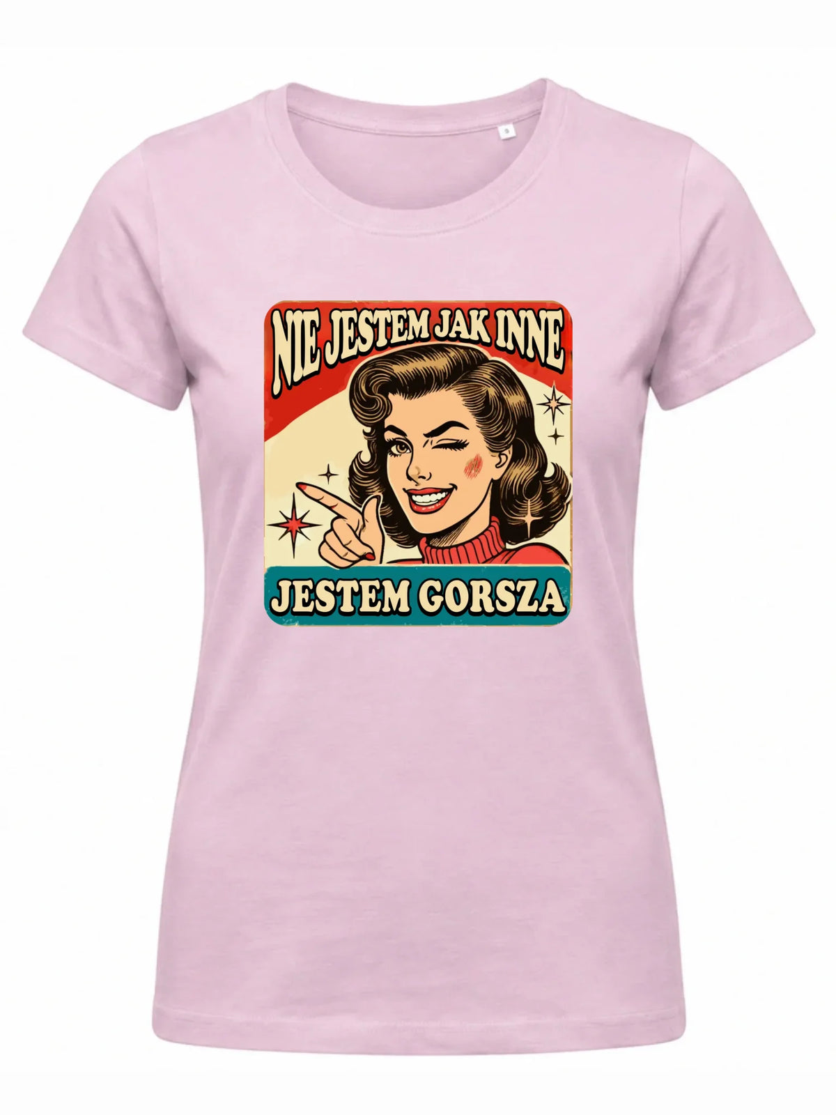 Koszulka damska - Nie jestem jak inne, jestem gorsza - w stylu retro DZ07