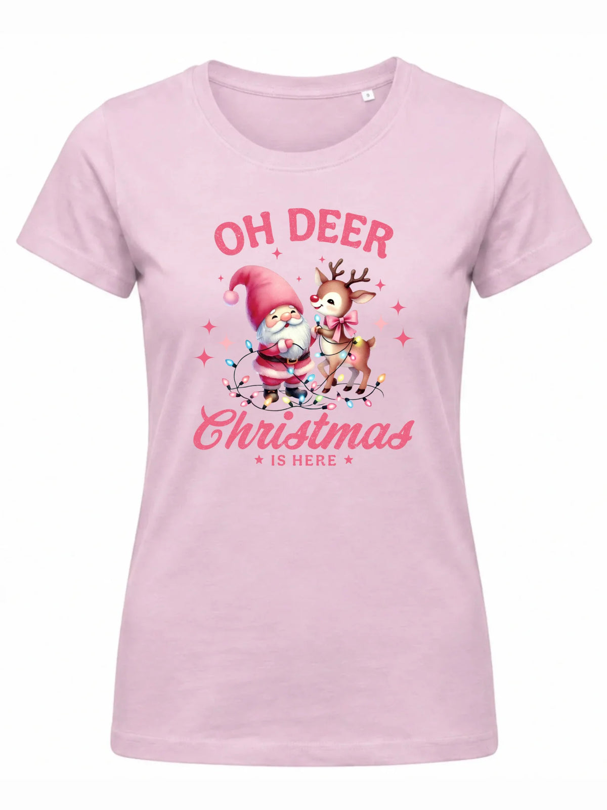 Koszulka damska świąteczna - Oh deer Christmas is here BN59