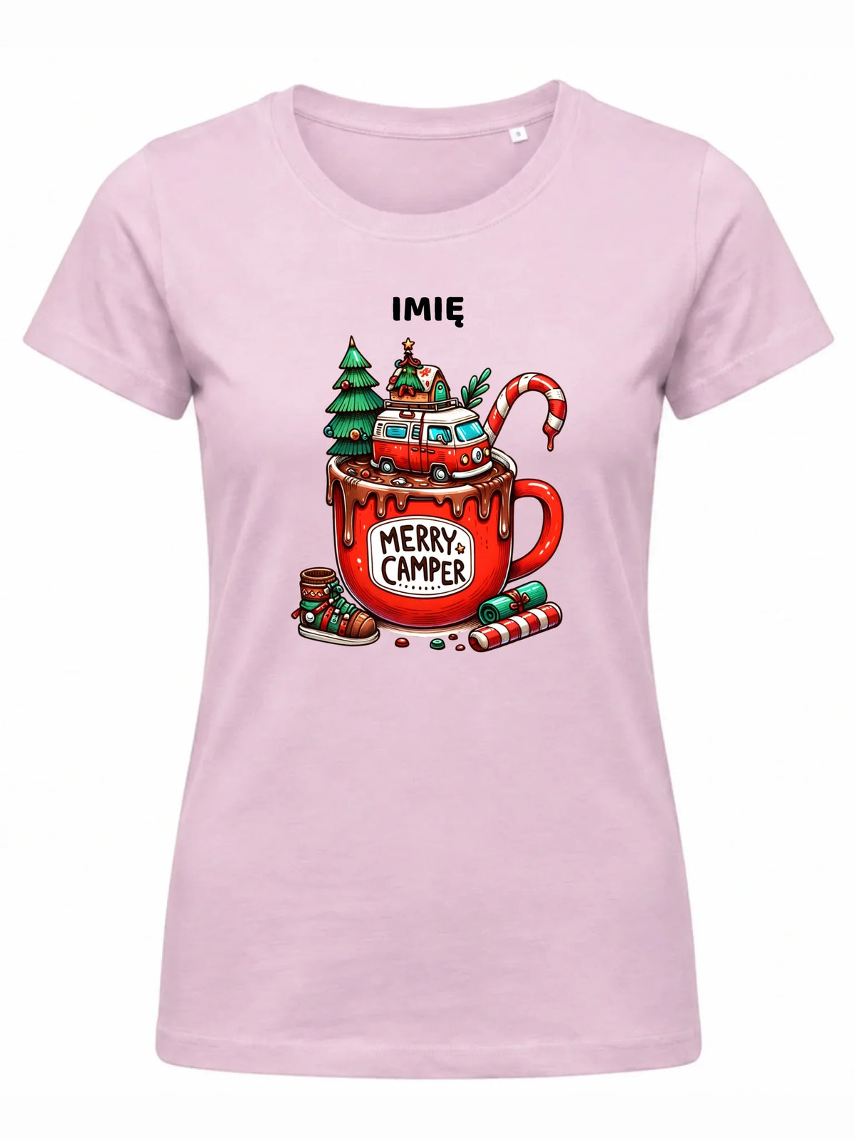 Koszulka damska świąteczna - Kamper Merry Camper - personalizowana BN43