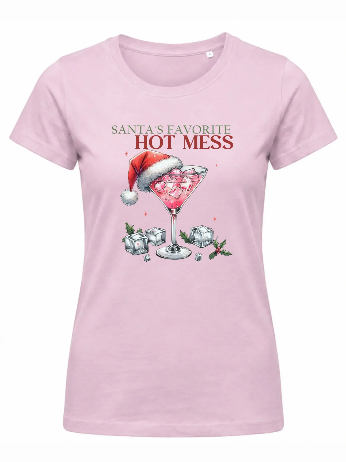 Koszulka damska świąteczna - Santa's favorite hot mess BN75
