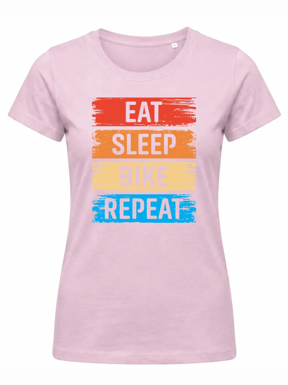 Koszulka damska na rower - Eat sleep bike repeat HR03