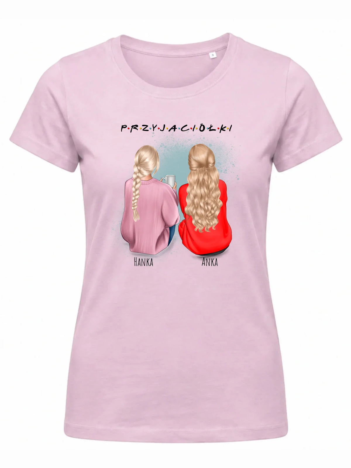 Koszulka damska - prezent dla przyjaciółki - personalizowane postacie 2-4 osoby PR02
