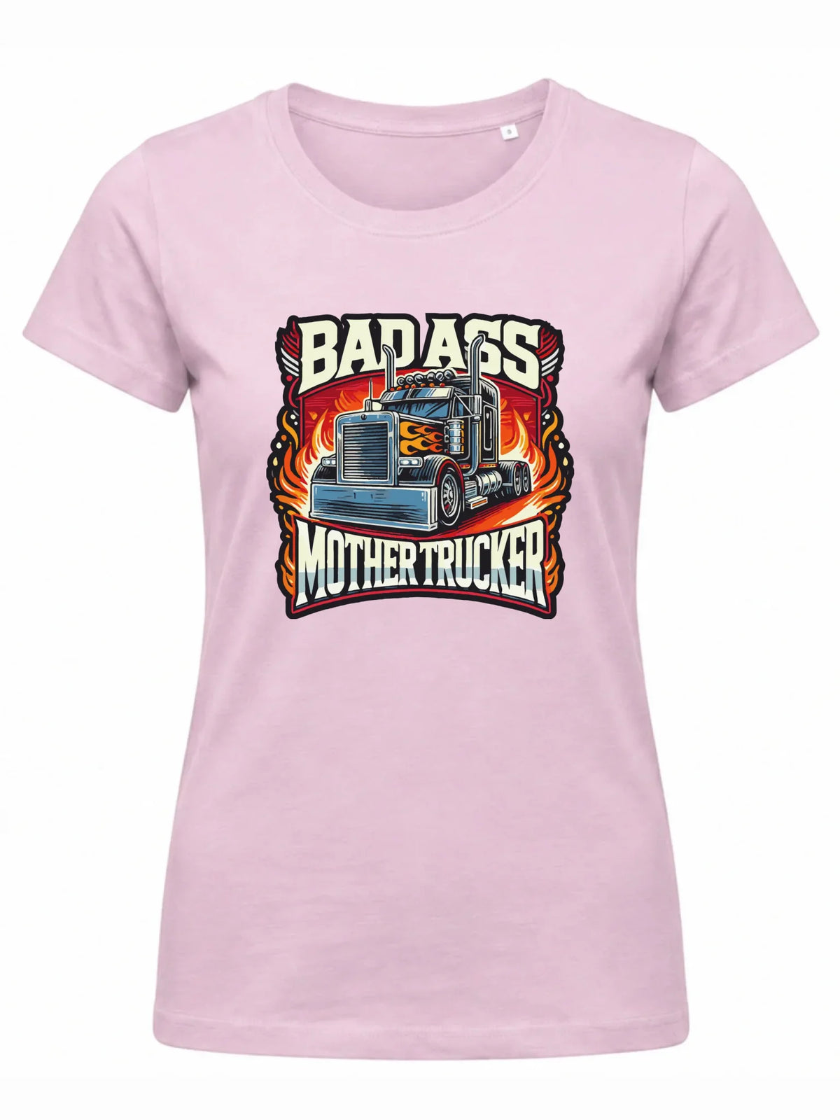 Koszulka damska dla kierowcy tira - Badass Mother Trucker ZKT04