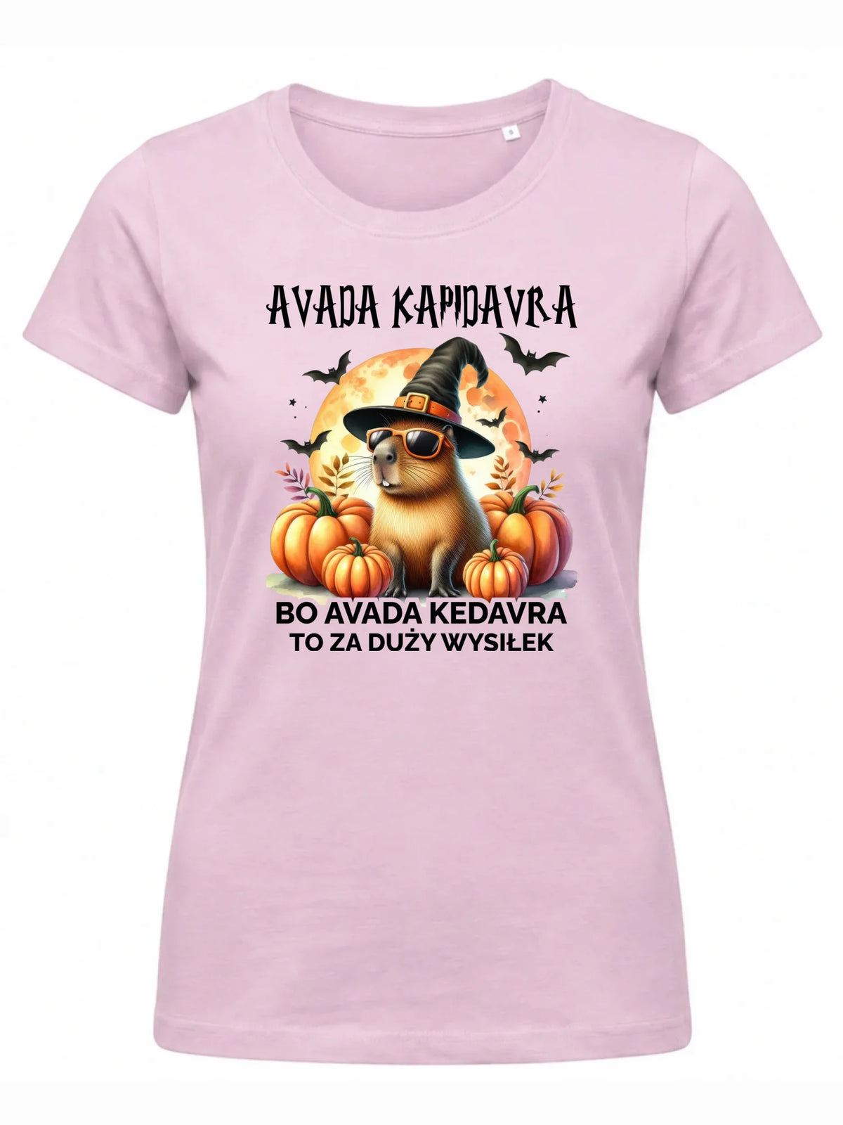 Koszulka damska halloweenowa - Kapibara - Avada Kapidavra HL21