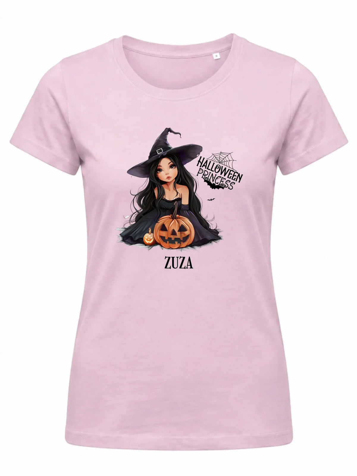 Koszulka damska halloweenowa - Czarownica z dynią - personalizowana HL10