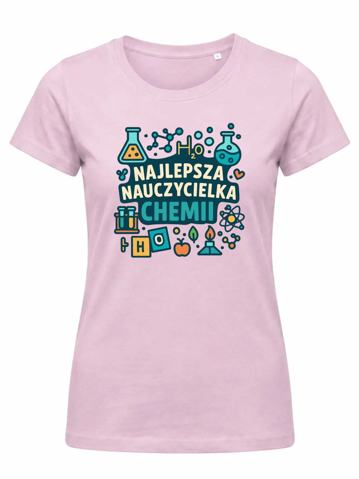 Koszulka damska dla nauczycielki - Najlepsza nauczycielka chemii N44