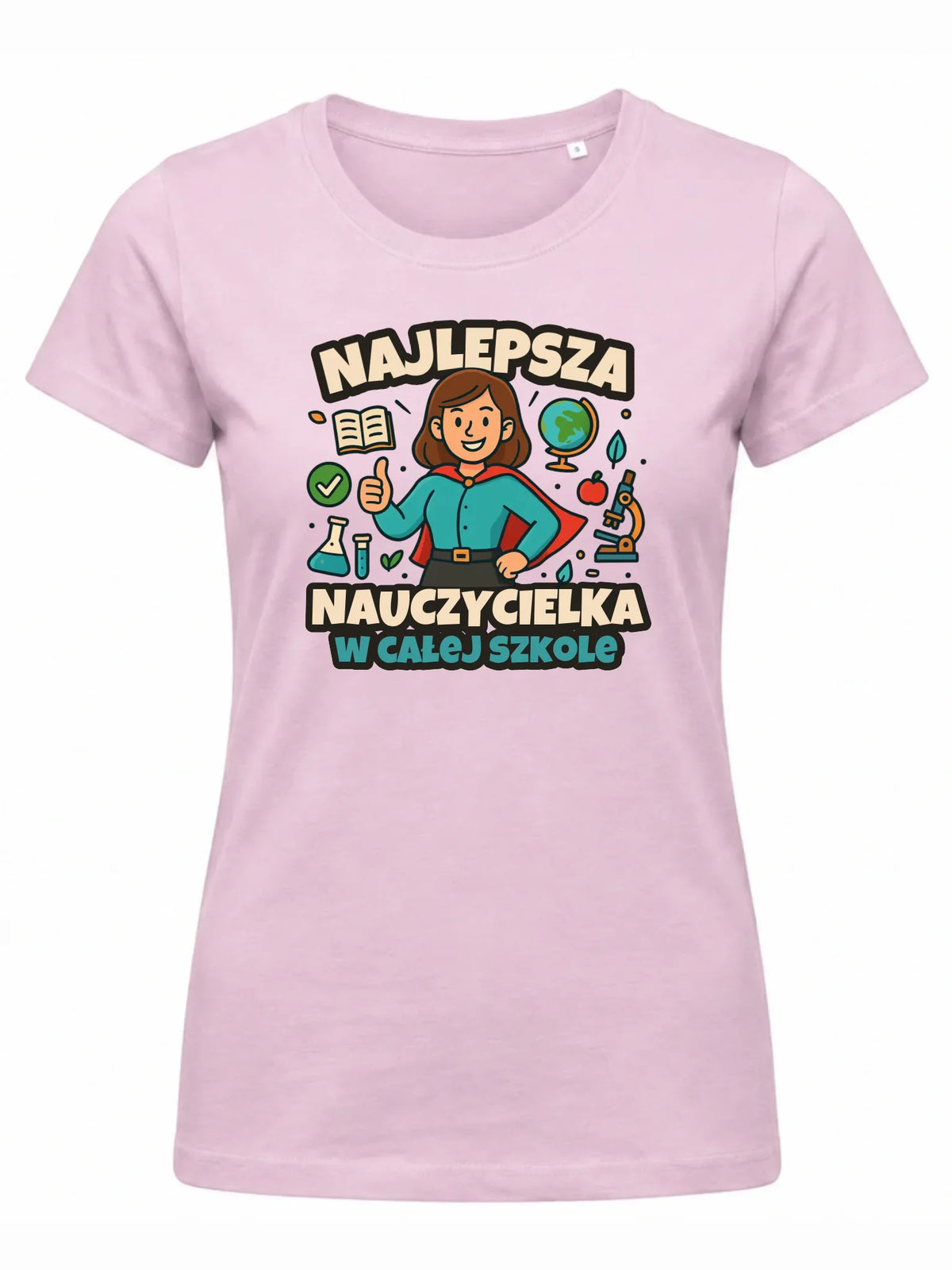 Koszulka damska dla nauczycielki - Najlepsza nauczycielka w całej szkole N45