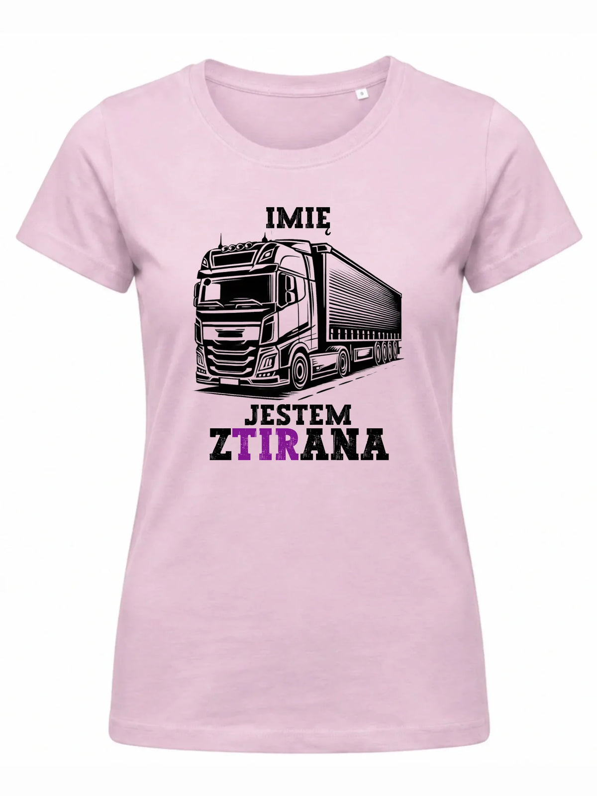 Koszulka damska dla kierowcy ciężarówki - Jestem zTIRana - personalizowana ZKT02