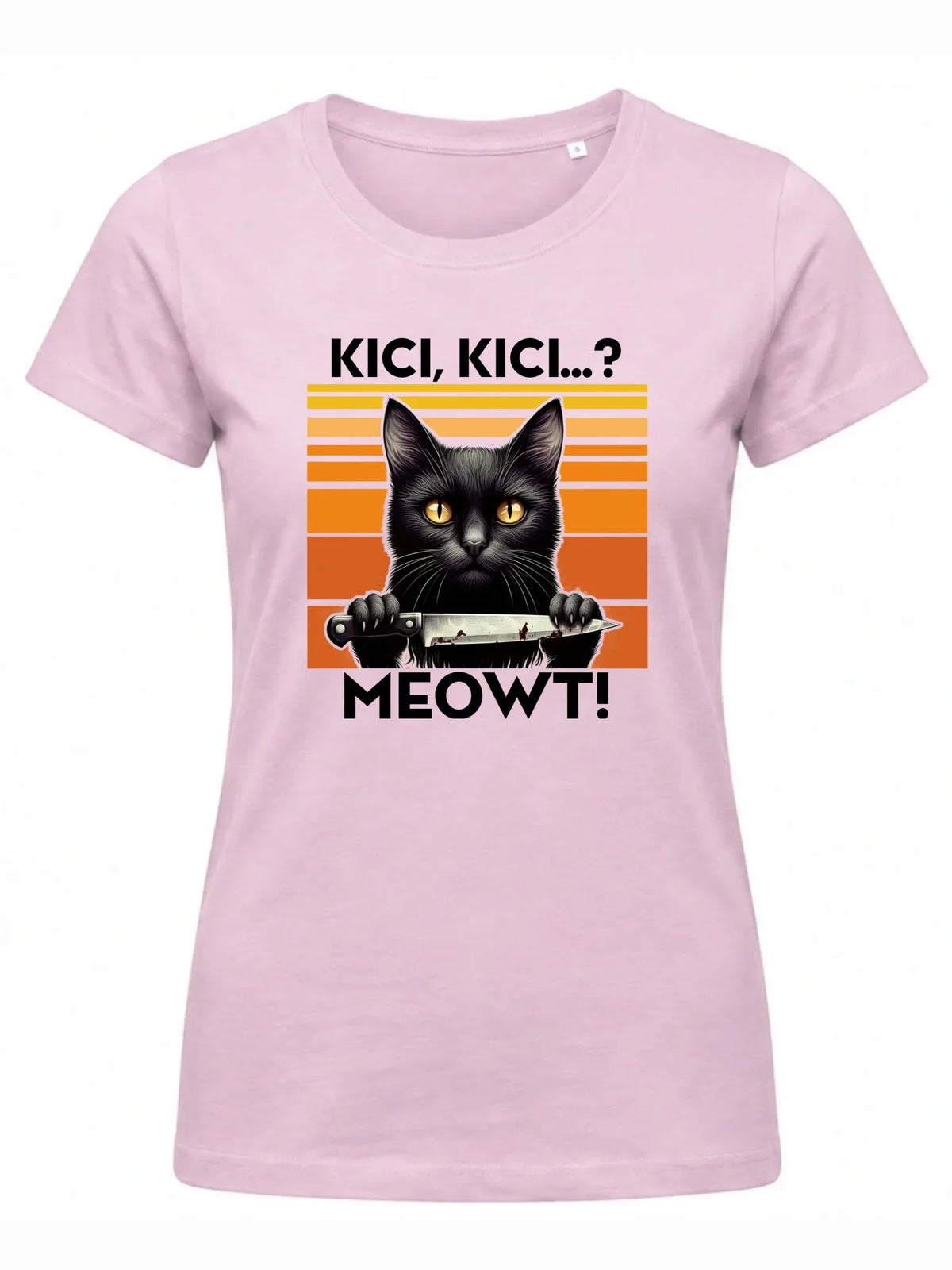 Koszulka damska - Kot z nożem - Kici, kici... MEOWT! HL17