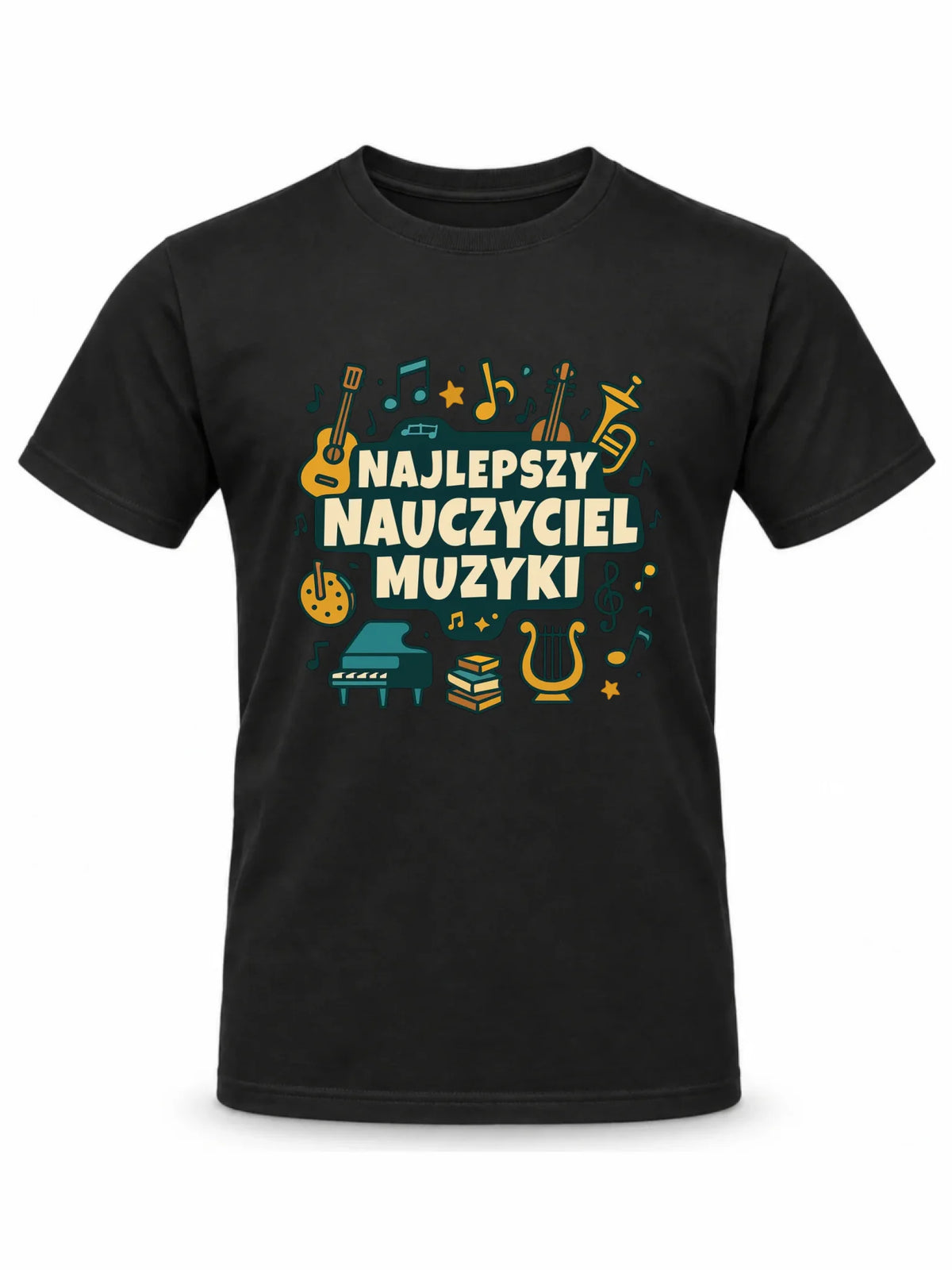 Koszulka męska dla nauczyciela - Najlepszy nauczyciel muzyki N52