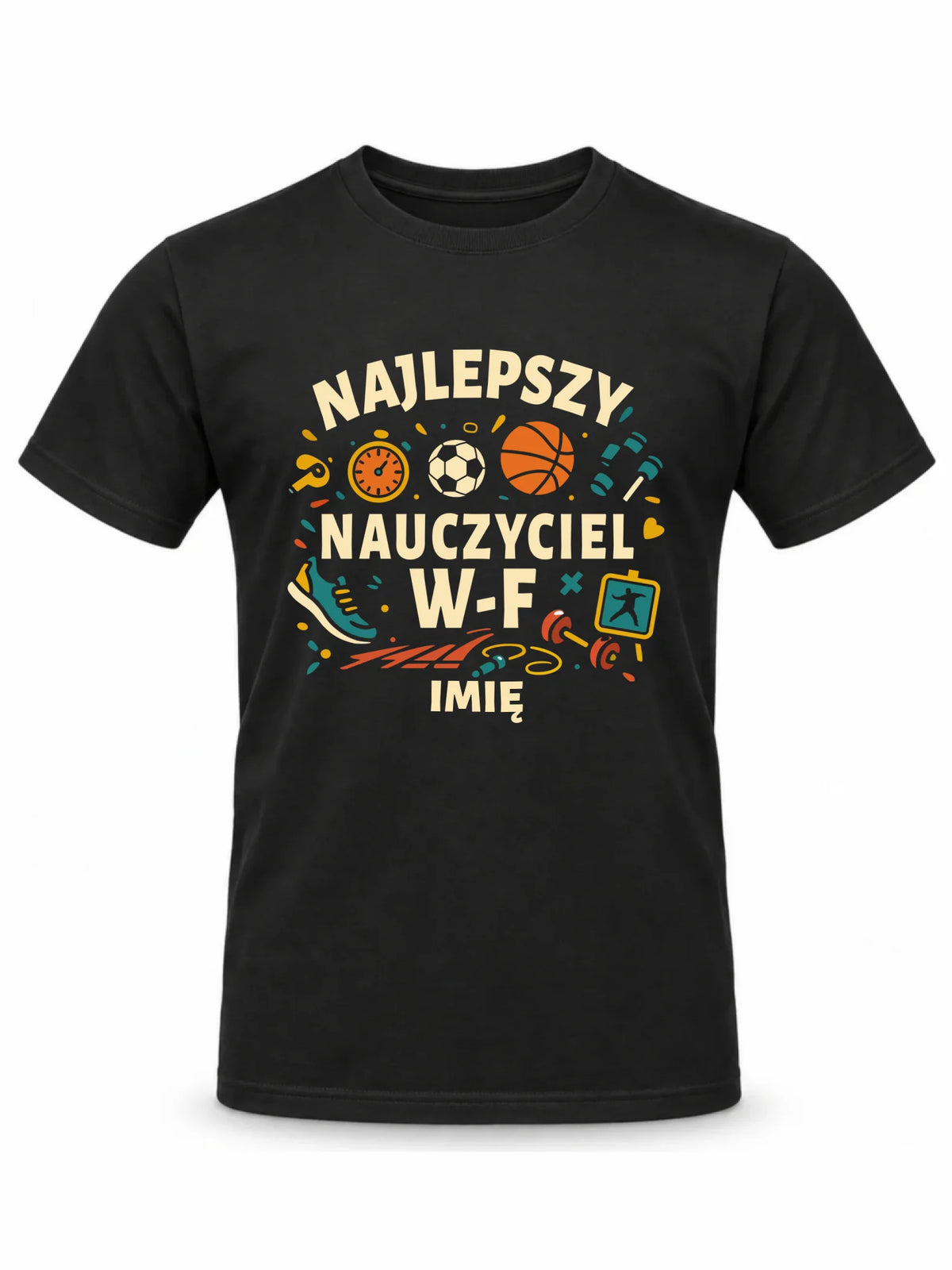 Koszulka dla nauczyciela wychowania fizycznego W-F - personalizowana N50