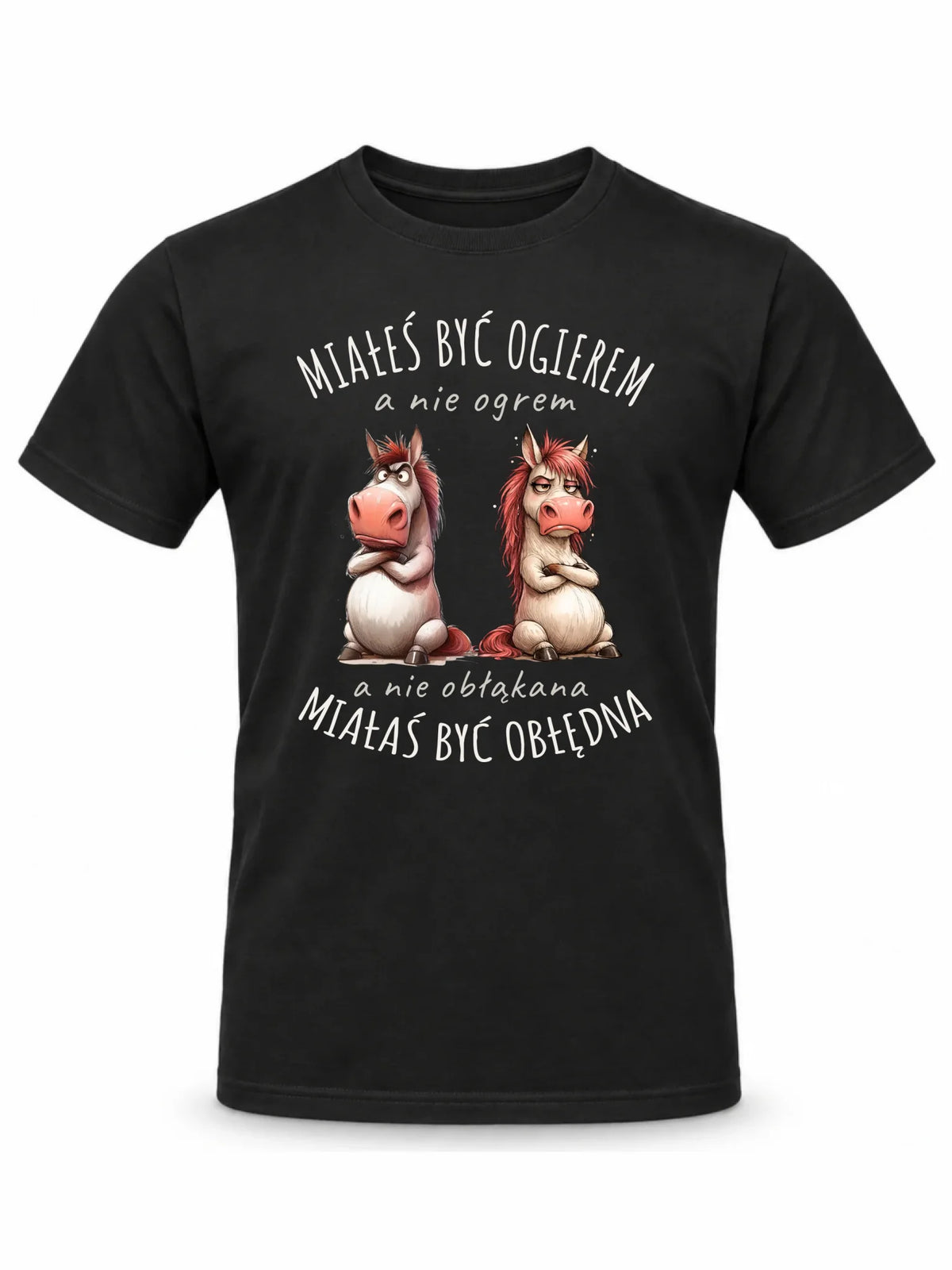 Koszulka męska - Ogier & Obłędna - śmieszna W85