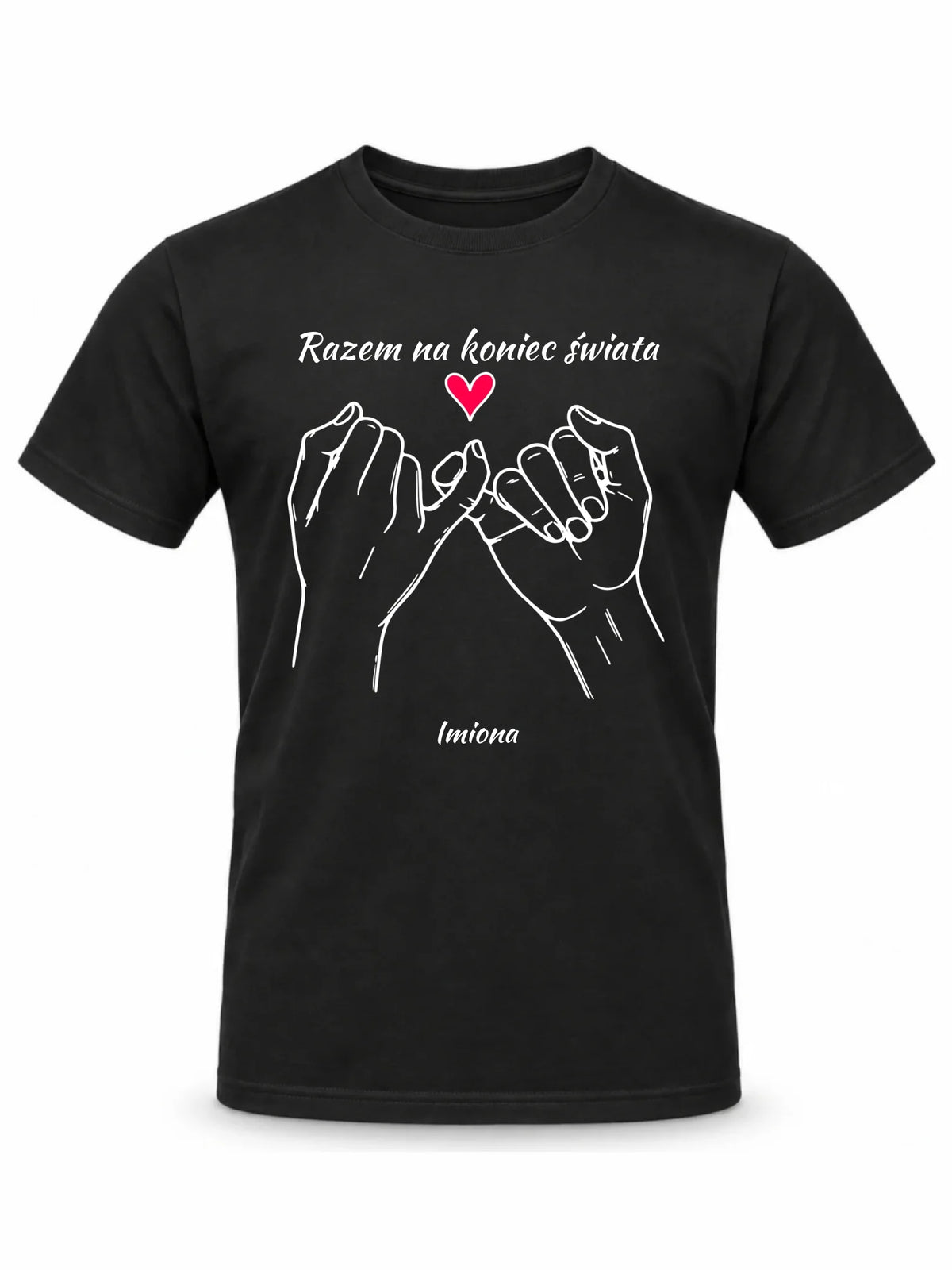 Koszulka męska - Razem na koniec świata - personalizowana W60
