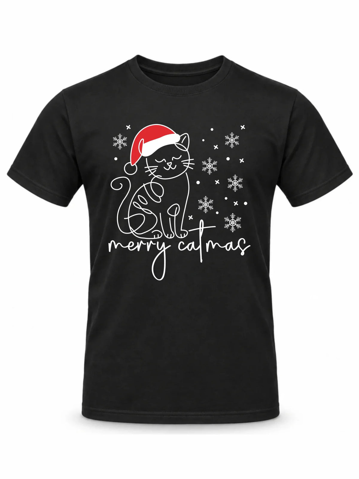 Koszulka męska świąteczna - Kot Merry catmas BN151