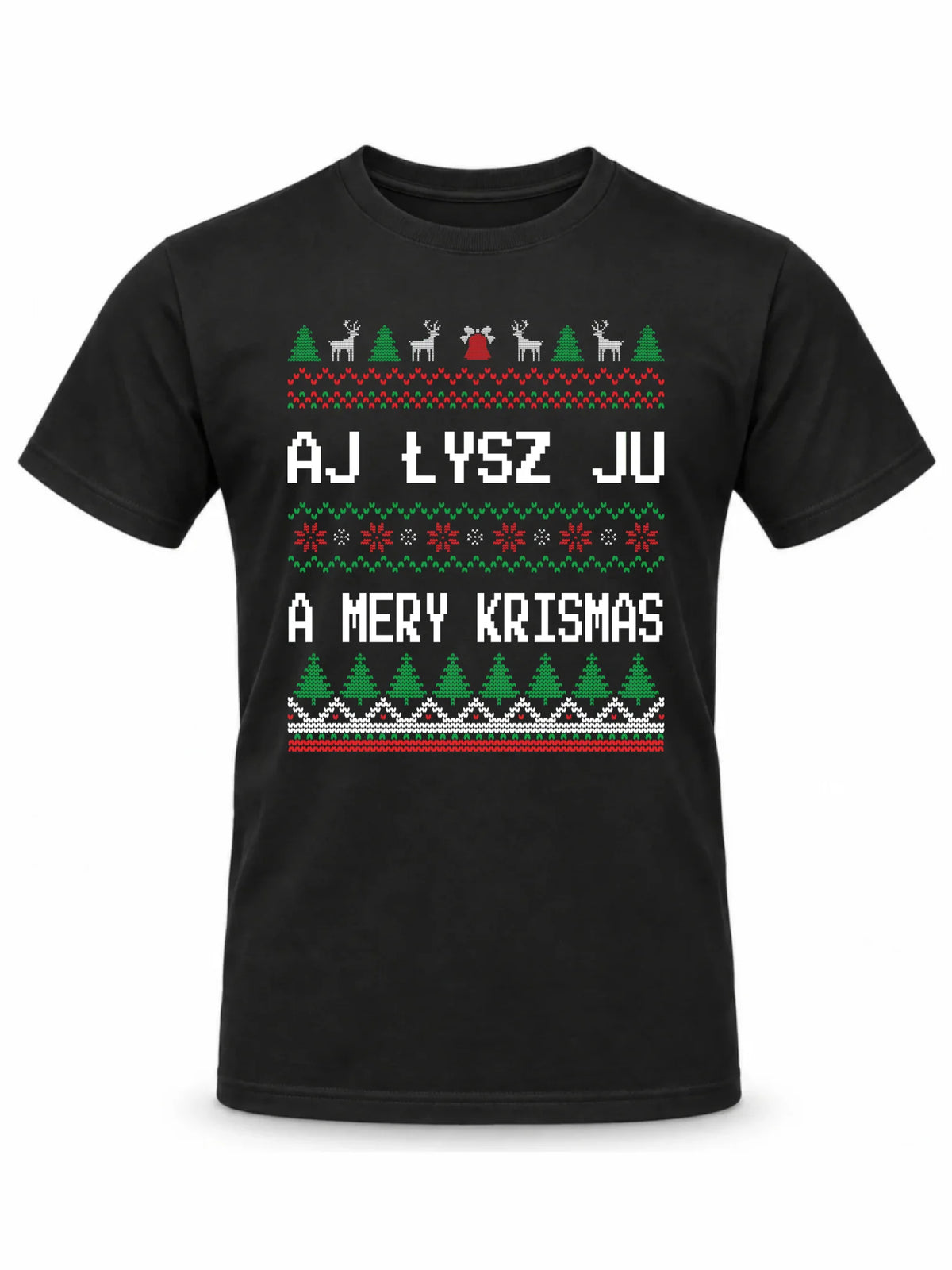 Koszulka męska świąteczna - Aj łysz ju a mery krismas BN12