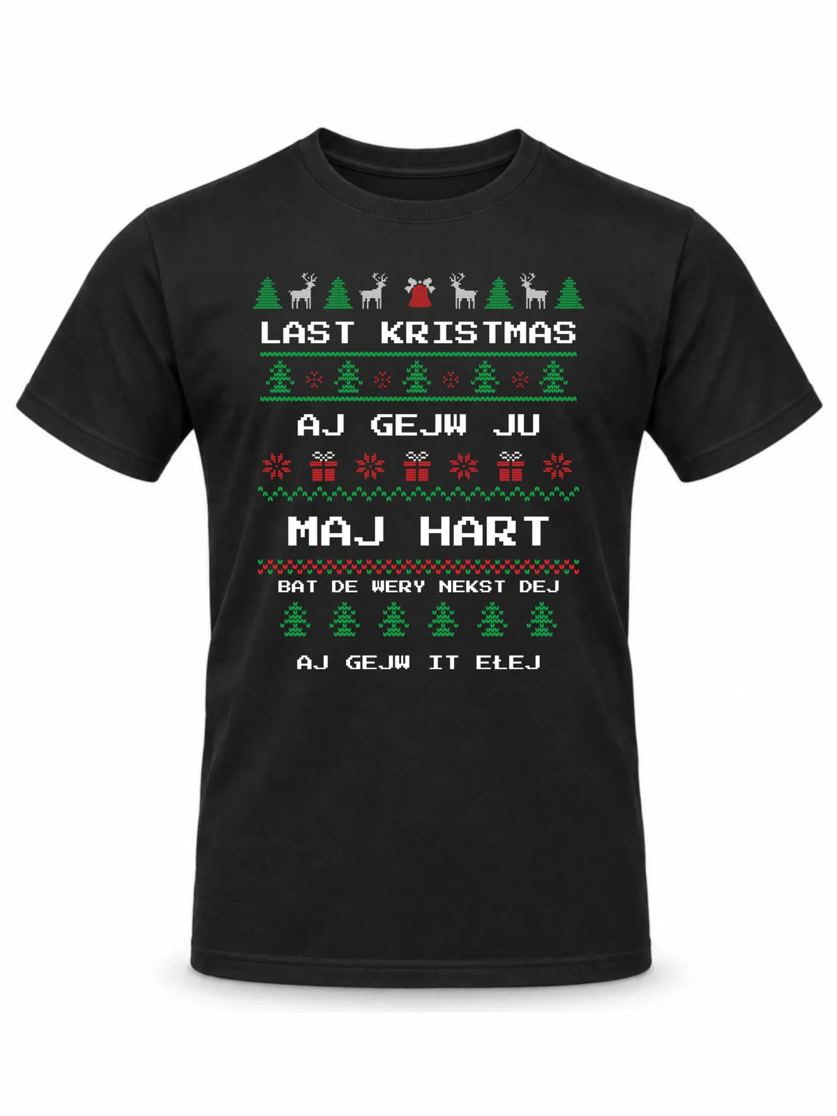 Koszulka męska świąteczna - Last kristmas aj gejw ju maj hart BN13