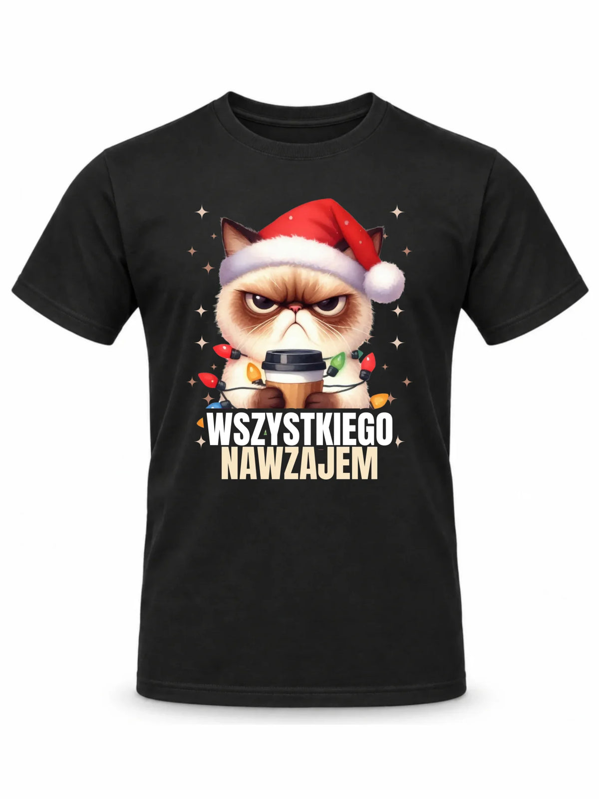 Koszulka męska świąteczna - Grumpy Cat Wszystkiego nawzajem BN33