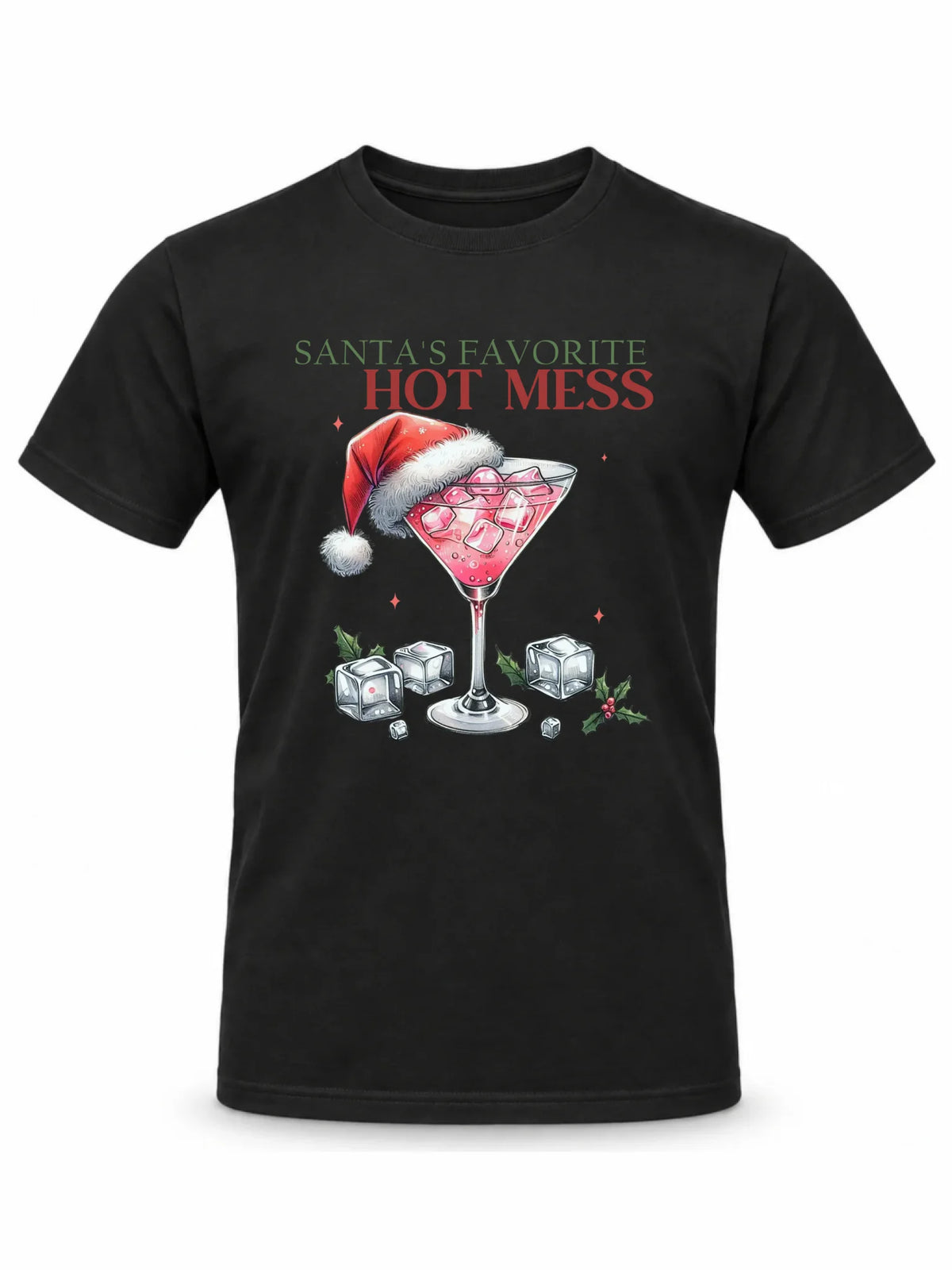 Koszulka męska świąteczna - Santa's favorite hot mess BN75