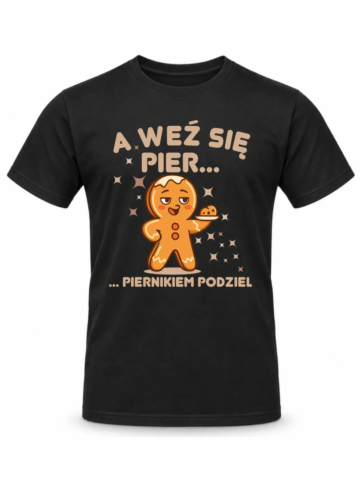 Koszulka męska świąteczna - Piernik A weź się pier... piernikiem podziel BN87