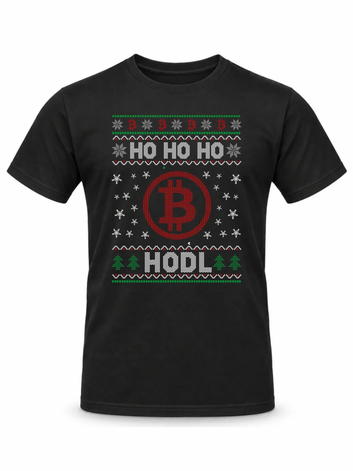Koszulka męska świąteczna - Bitcoin - Ho Ho hodl BN103
