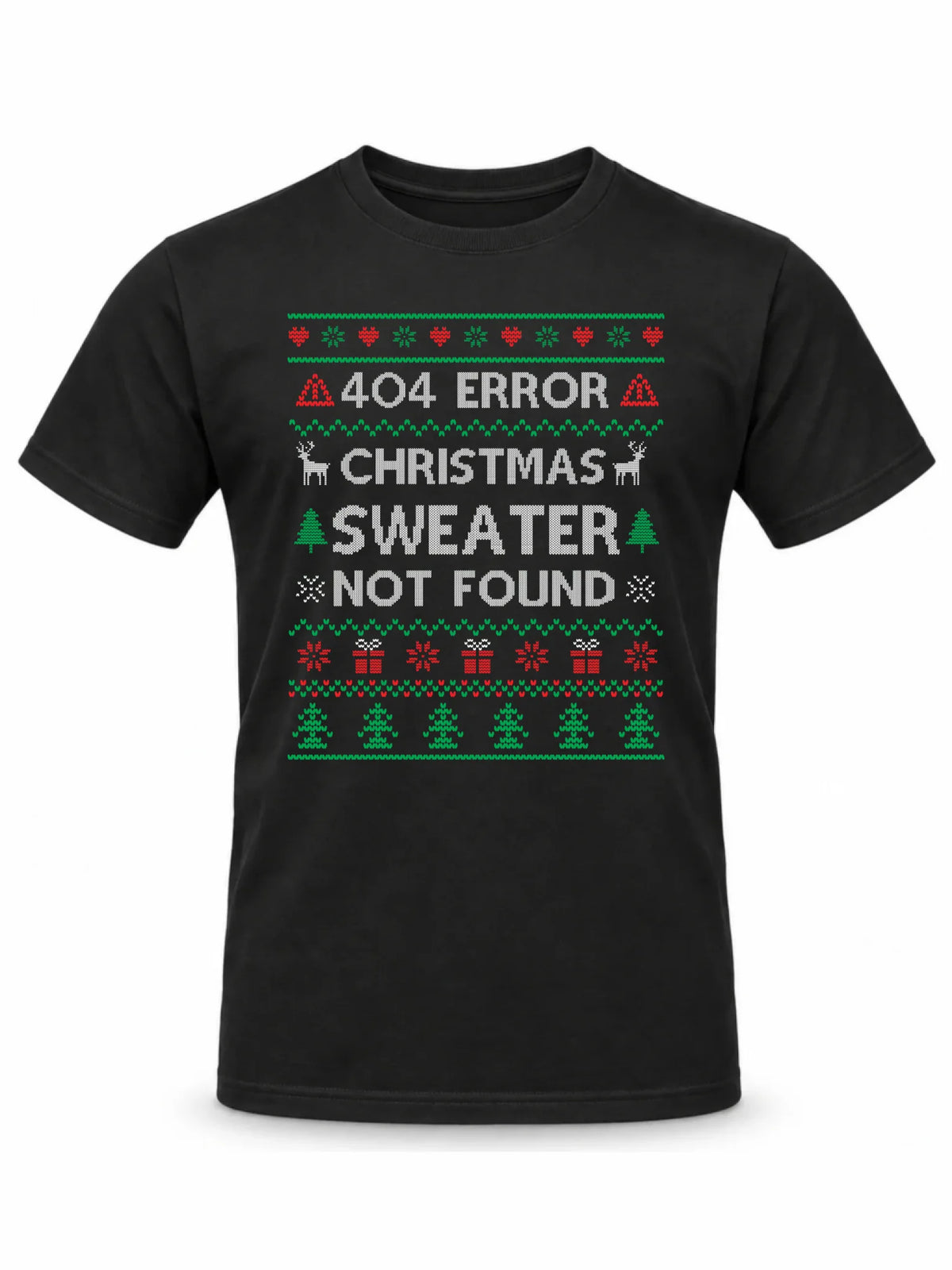 Koszulka męska świąteczna - Error 404 Christmas sweater not found BN107