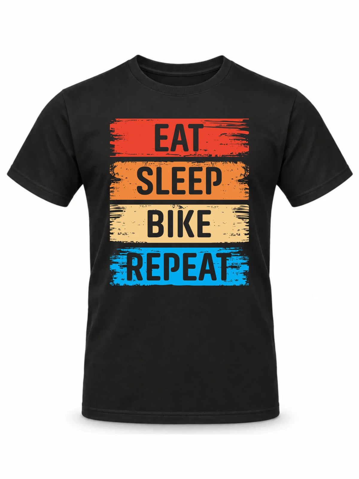Koszulka męska na rower - Eat sleep bike repeat HR03