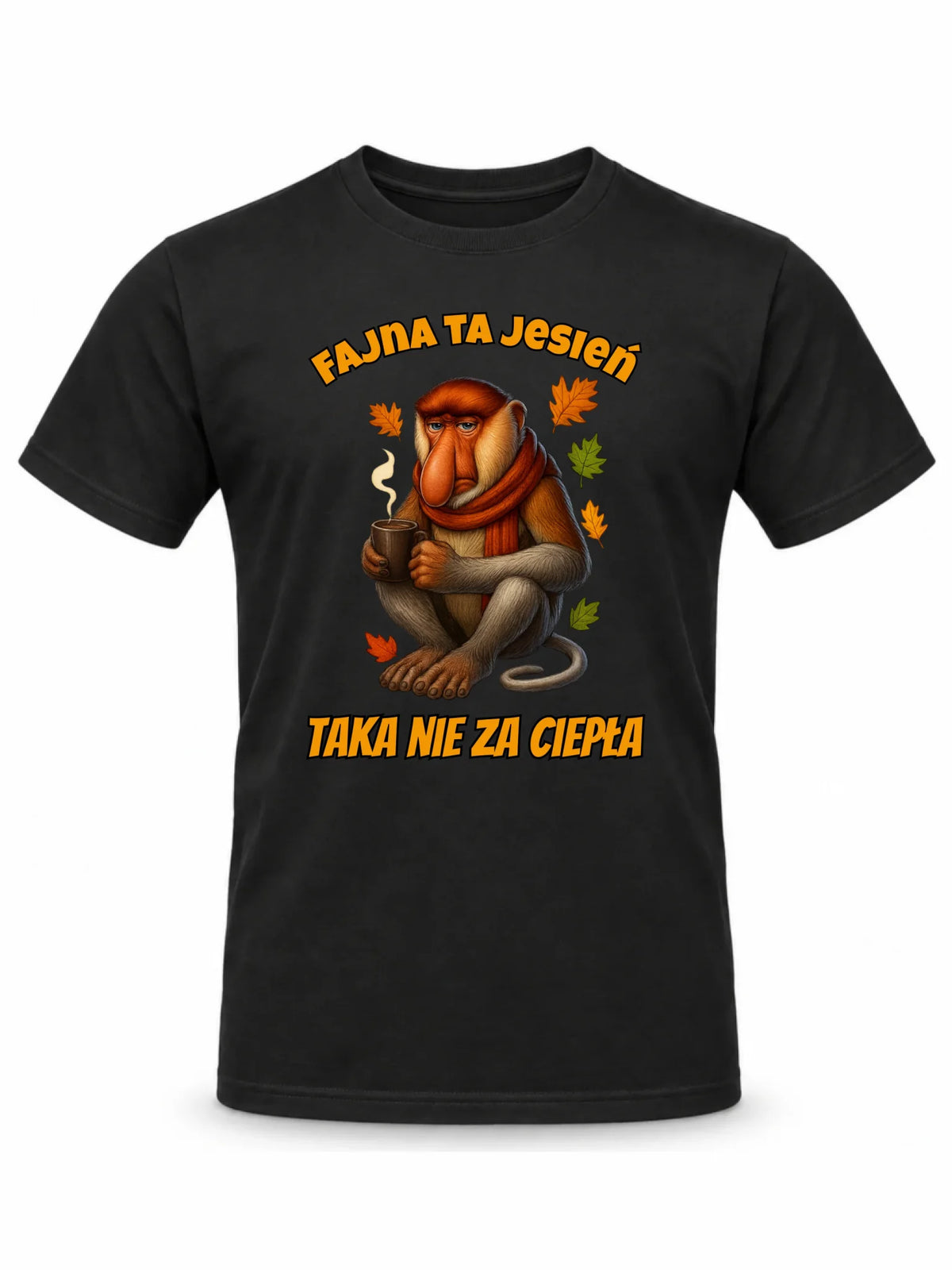Koszulka męska jesienna - Janusz Nosacz - Fajna ta jesień, taka nie za ciepła JS21