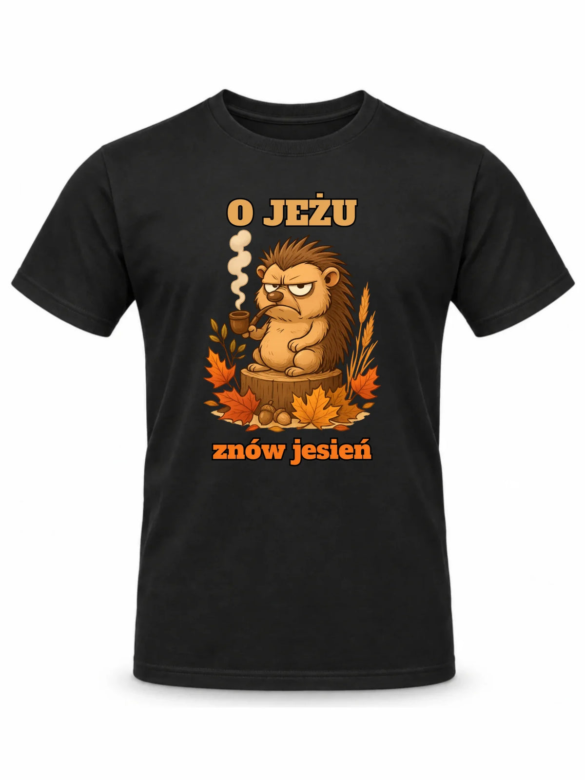 Koszulka męska jesienna - O jeżu znów jesień JS20