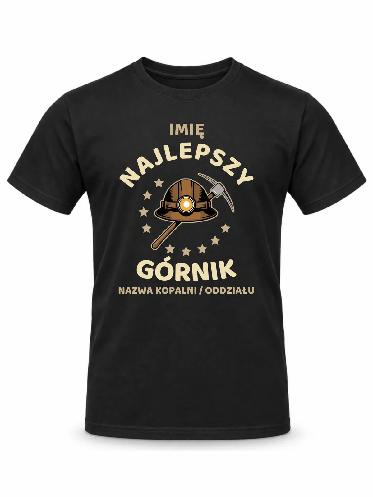 Koszulka męska - prezent dla górnika - Najlepszy górnik - personalizowana G23