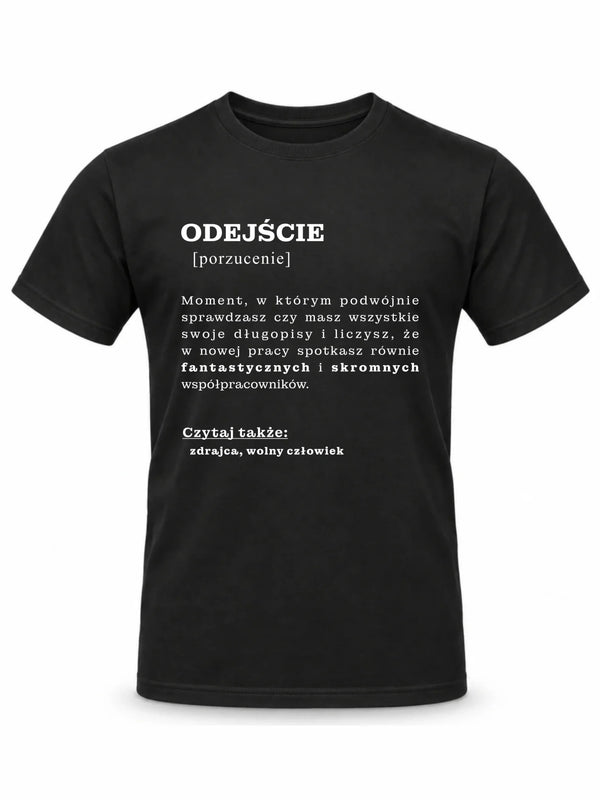 Koszulka męska - Odejście z pracy [porzucenie]