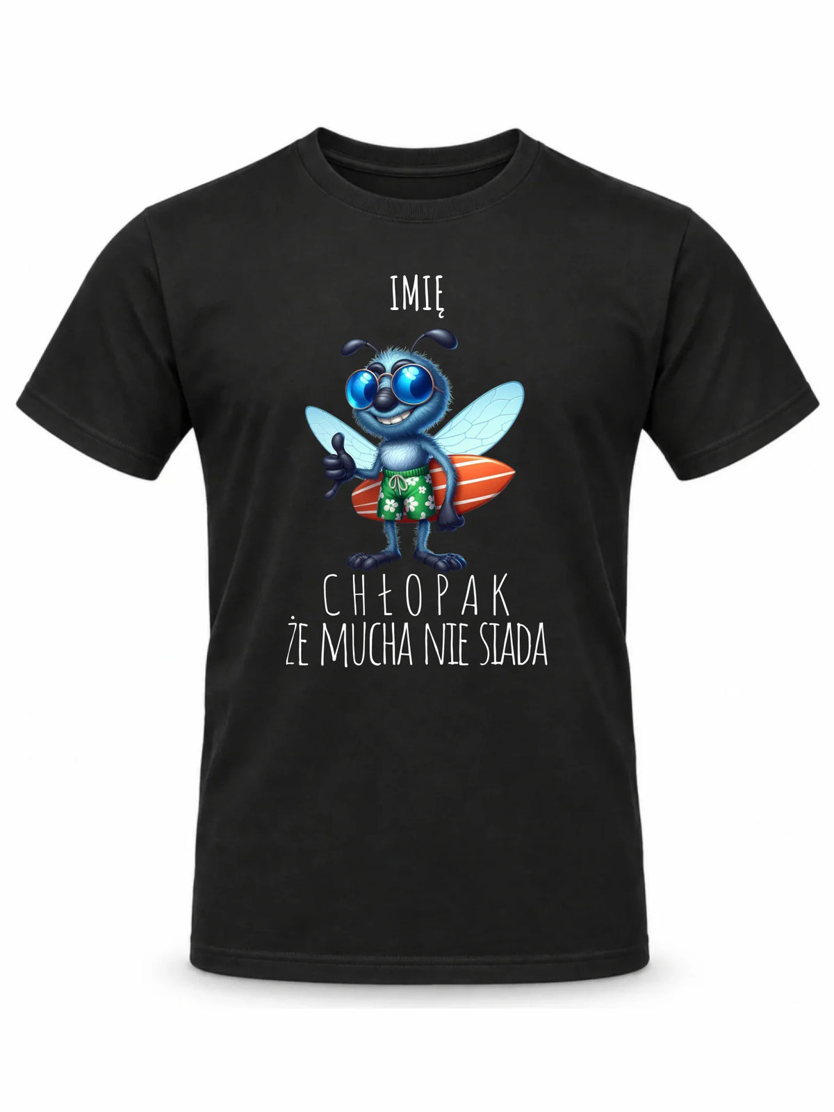 Koszulka męska - prezent dla chłopaka - Chłopak, że mucha nie siada essa - personalizowana DCH29