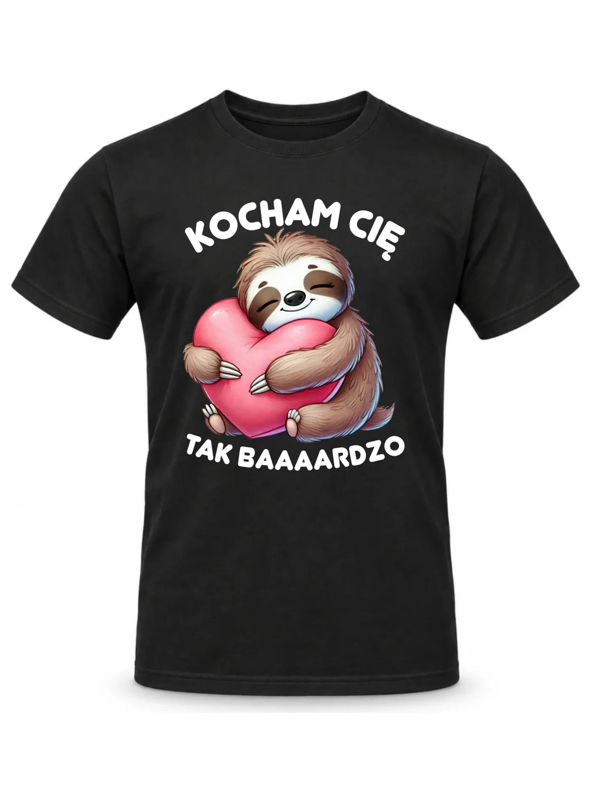 Koszulka męska - Leniwiec Kocham Cię tak baaaardzo W16