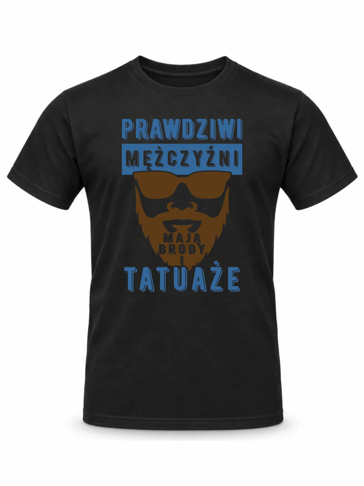 Koszulka męska - Prezent dla faceta - Prawdziwi mężczyźni mają brody i tatuaże DCH22