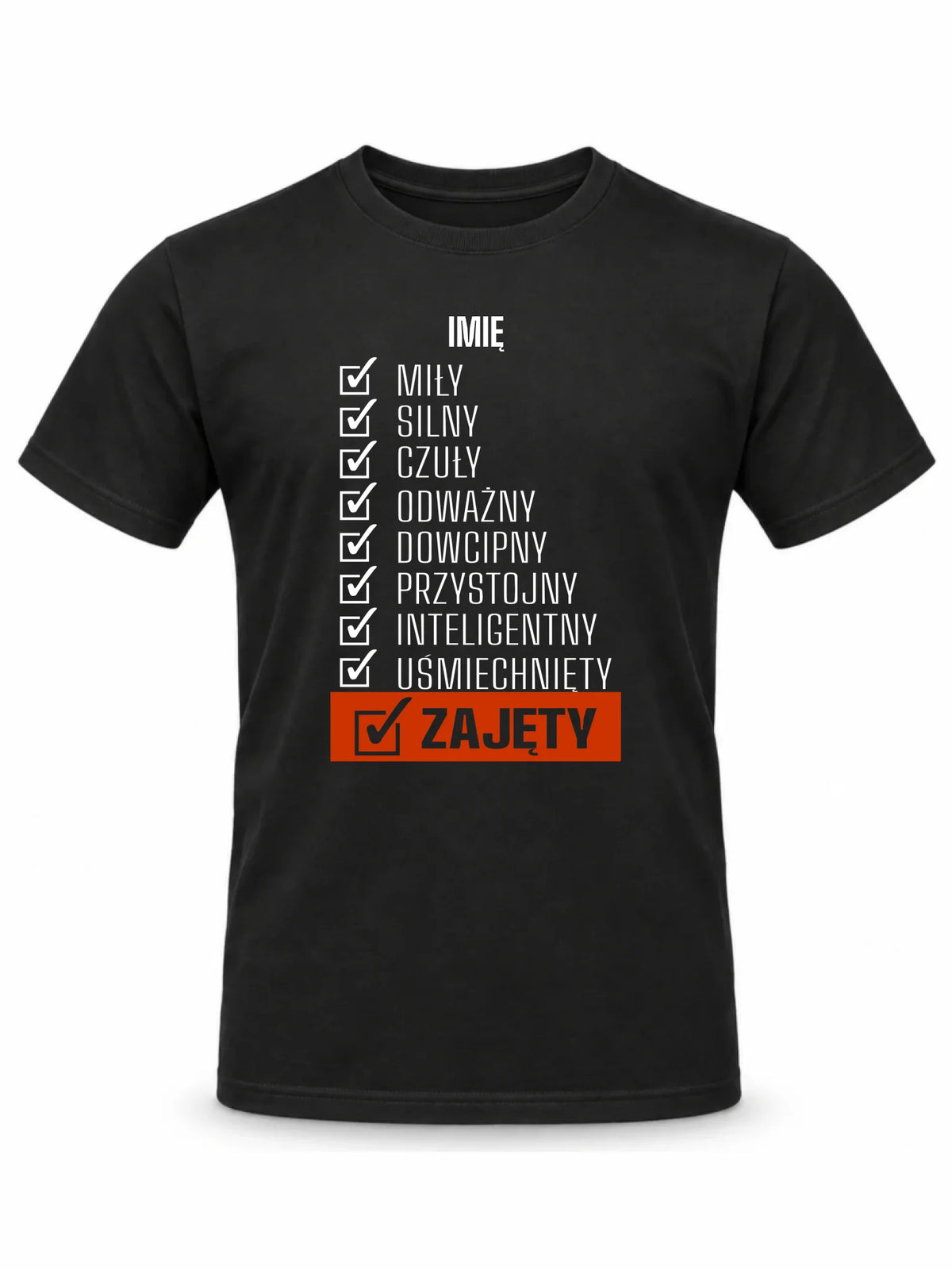 Koszulka męska - Zajęty prezent dla chłopaka męża narzeczonego - personalizowana DCH05