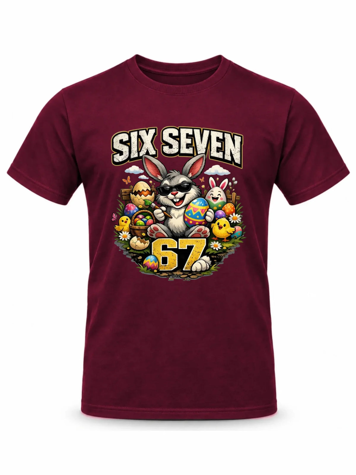Koszulka męska wielkanocna - Zając Six Seven 67 WN10