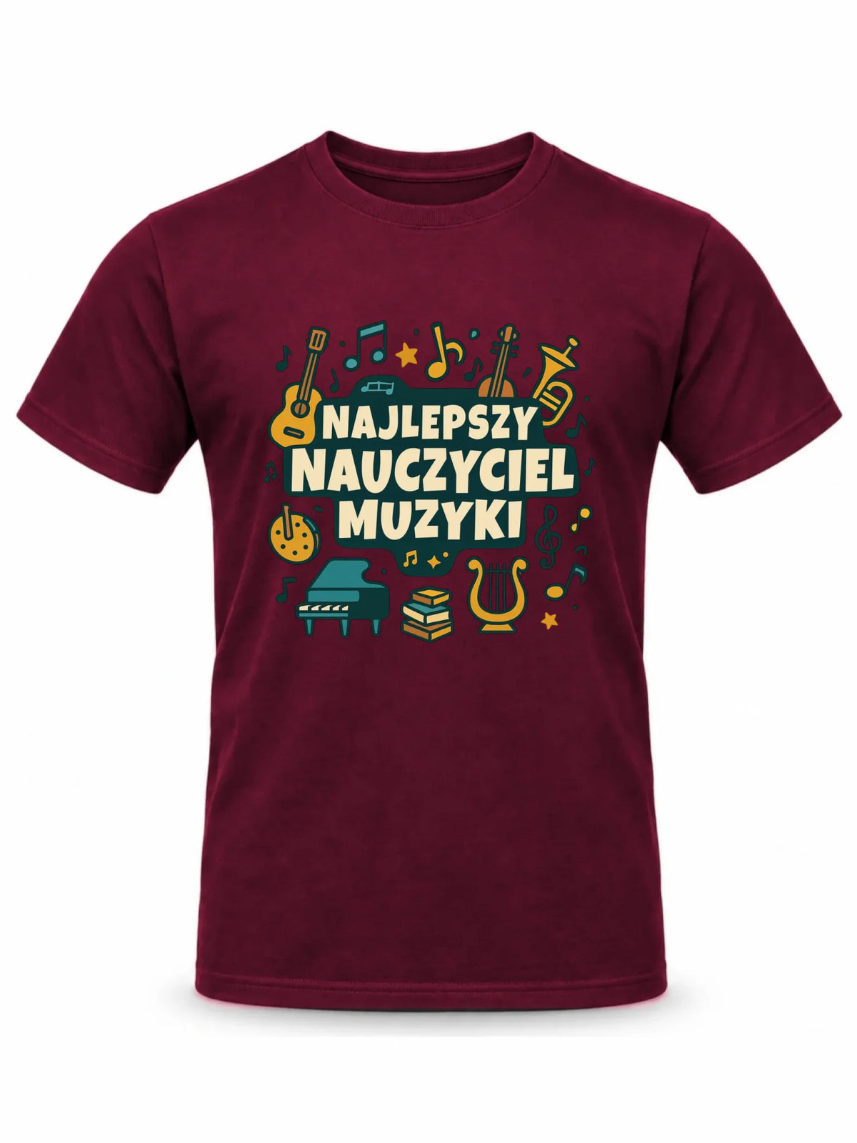 Koszulka męska dla nauczyciela - Najlepszy nauczyciel muzyki N52