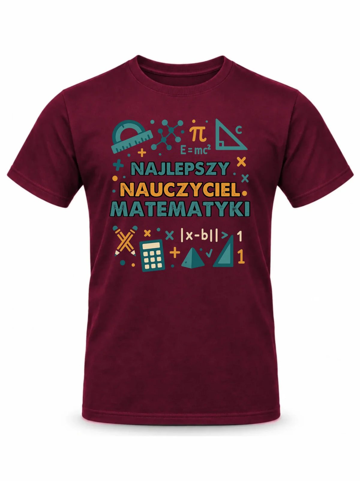 Koszulka męska dla nauczyciela - Najlepszy nauczyciel matematyki N74