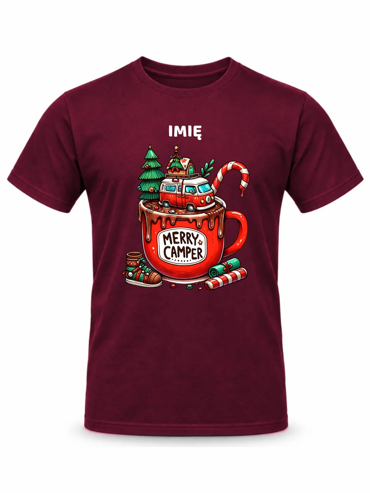 Koszulka męska świąteczna - Kamper Merry Camper - personalizowana BN43