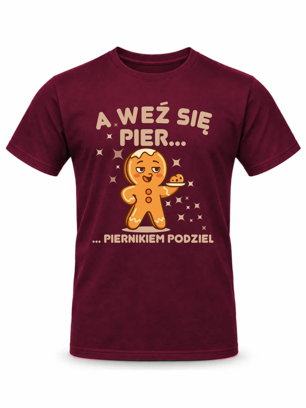 Koszulka męska świąteczna - Piernik A weź się pier... piernikiem podziel BN87