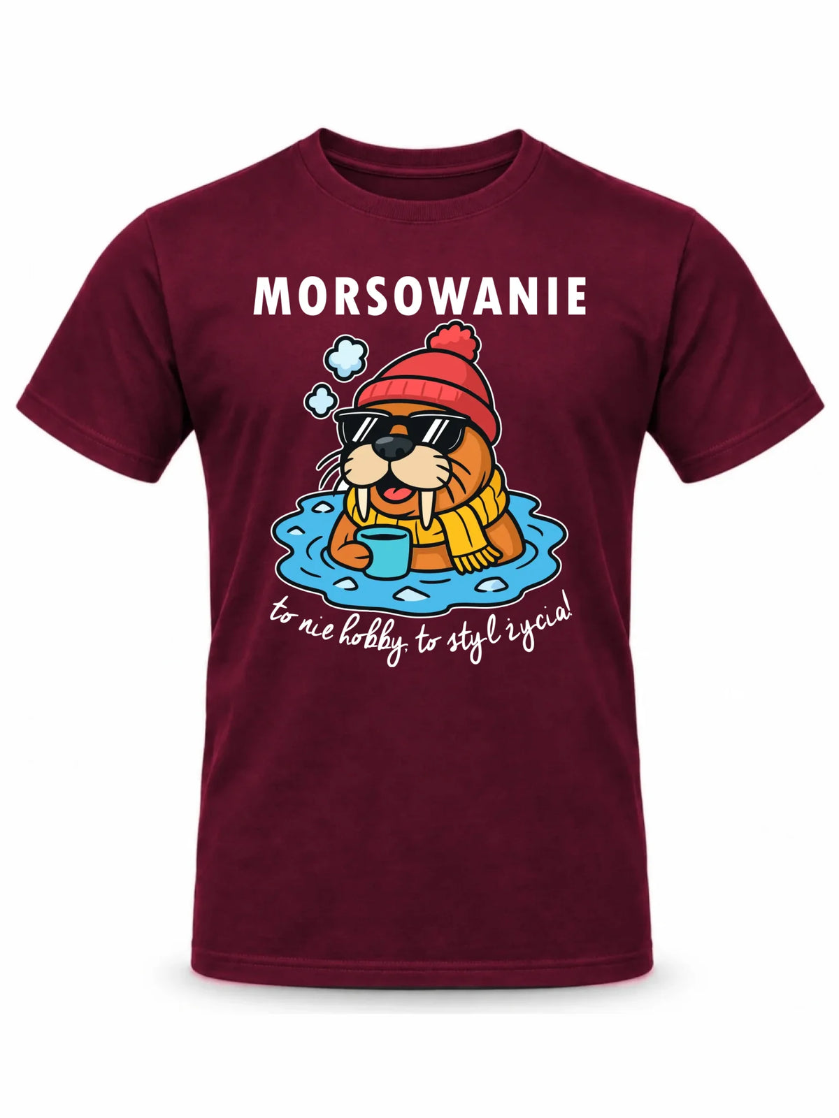 Koszulka męska - prezent dla morsa - Morsowanie to styl życia HM10