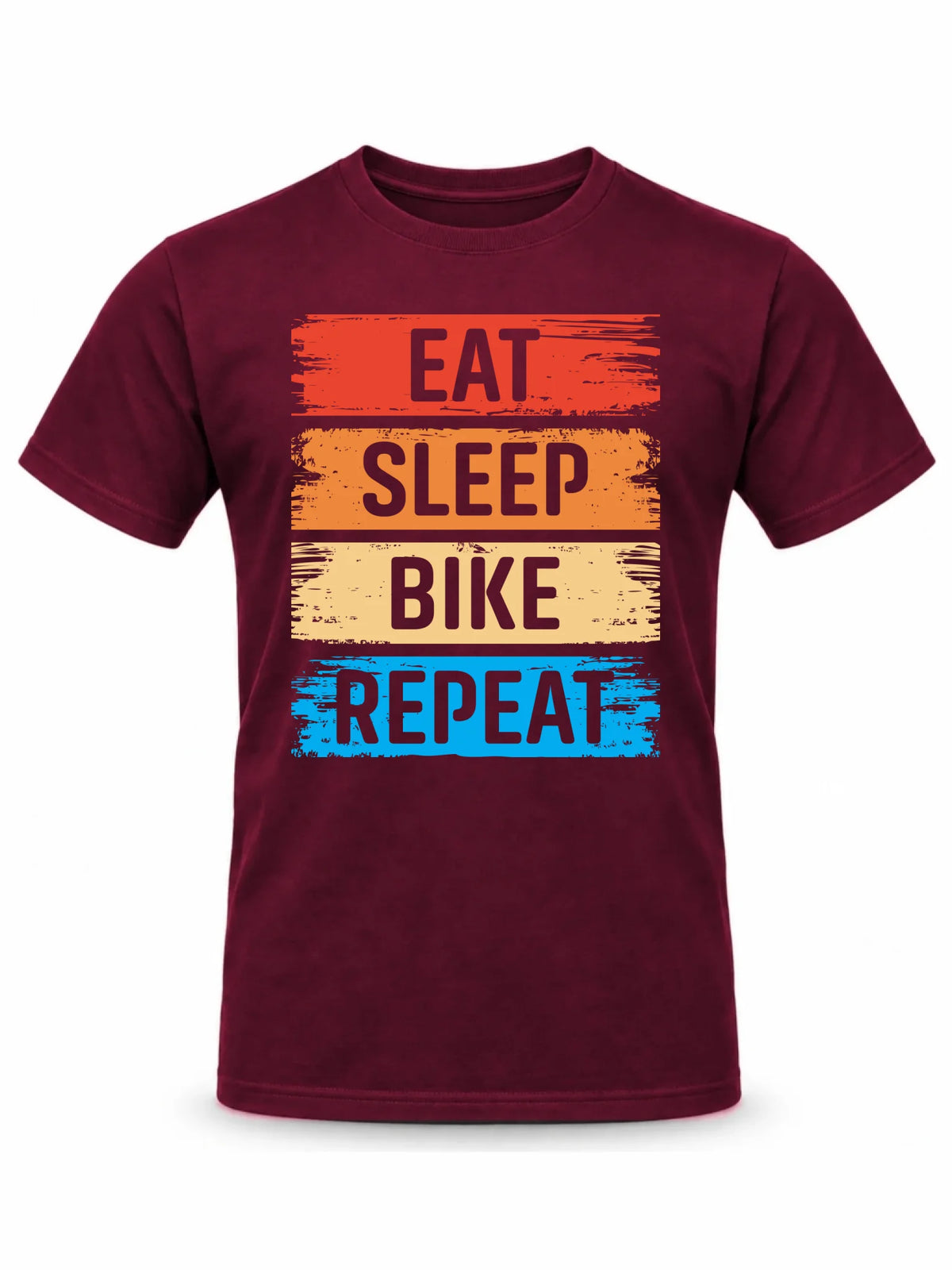 Koszulka męska na rower - Eat sleep bike repeat HR03
