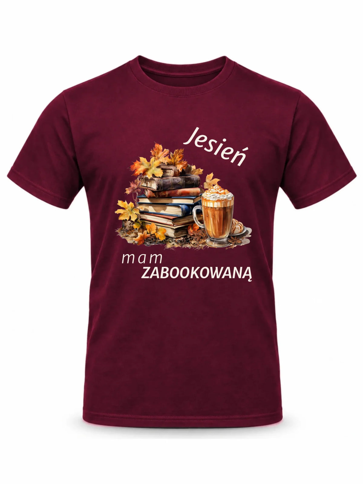 Koszulka męska jesienna - Jesień mam zabookowaną JS28