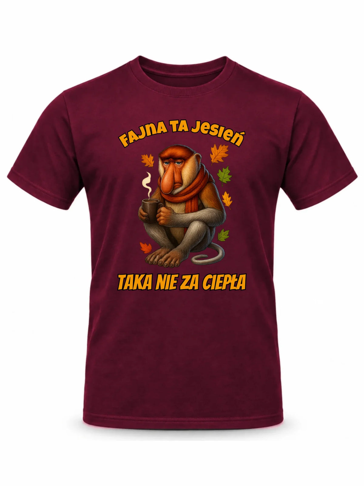 Koszulka męska jesienna - Janusz Nosacz - Fajna ta jesień, taka nie za ciepła JS21