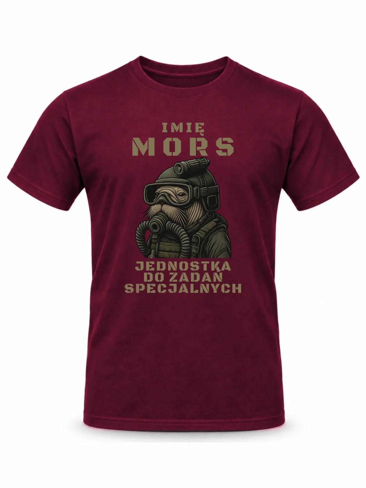 Koszulka męska - prezent dla morsa - Mors do zadań specjalnych - personalizowana HM07