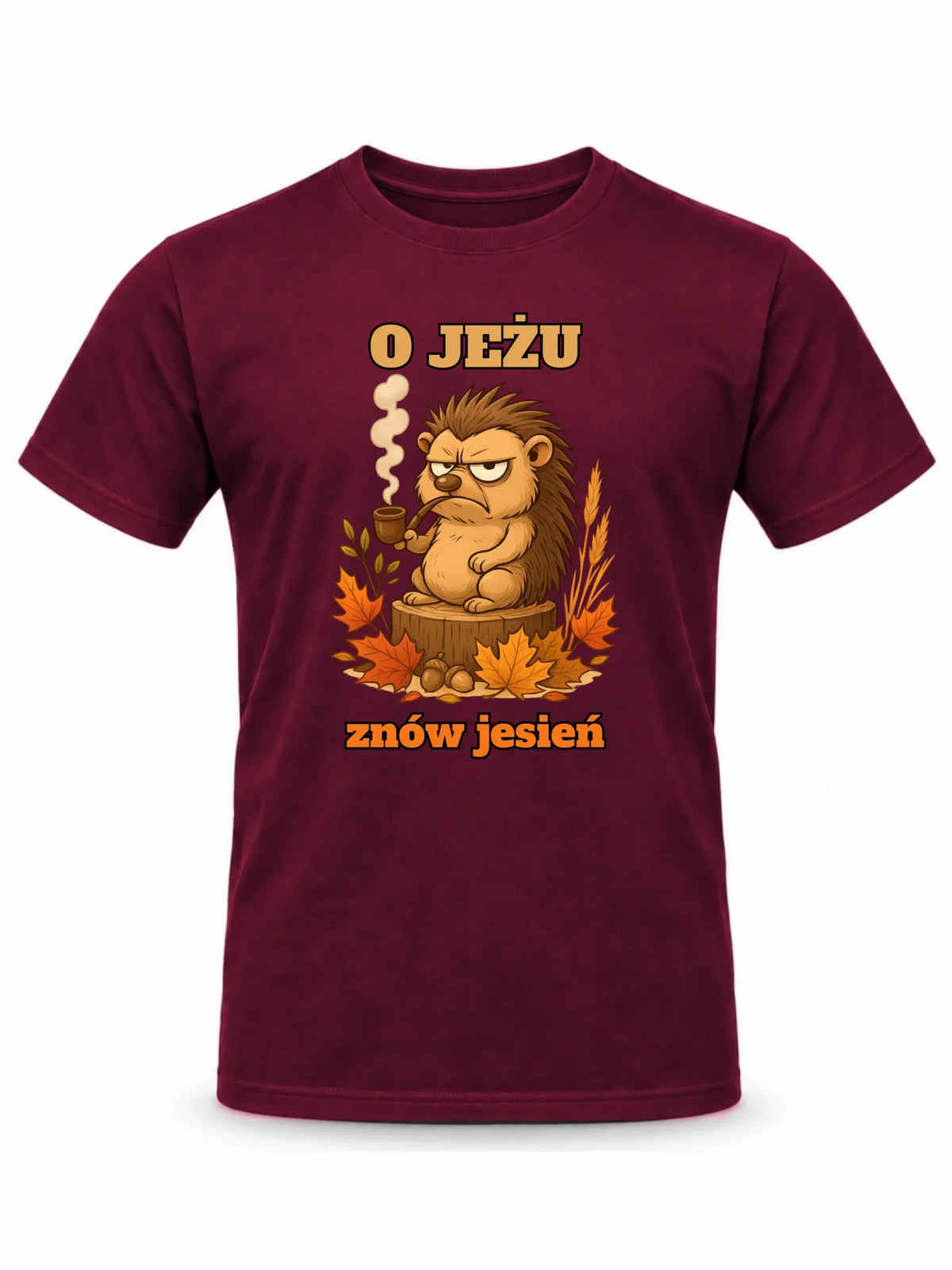 Koszulka męska jesienna - O jeżu znów jesień JS20