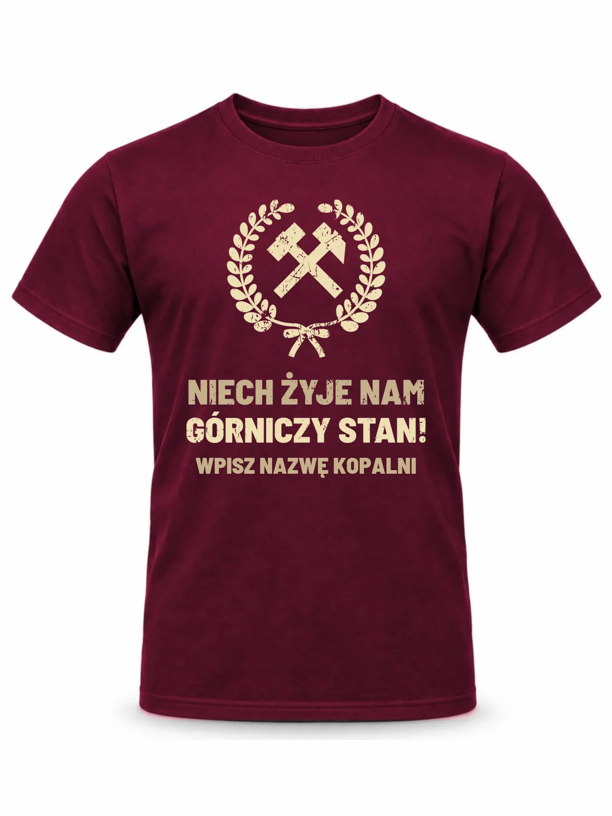Koszulka męska - prezent dla górnika - Niech żyje nam górniczy stan - personalizowana G24